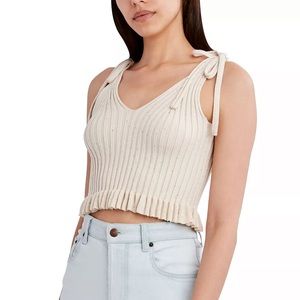 SOLD ON MERCARI BCBGENERATION Women's Tie-Strap Knit Tank